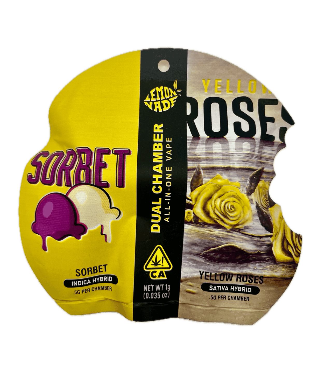 Dual-Chamber-Berniehana-Butter-Tequila-Sunrise-e1759311632130 Dual Chamber THC Vape Pen 0.5+0.5ml – Sorbet & Yellow Roses
